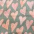 Plena Muslin 70x70 Turquoise Hearts