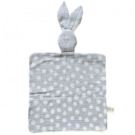 Muchláček Bellou Grey Dots Bunny