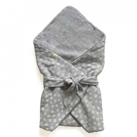 Letní zavinovačka Bellou Grey Dots