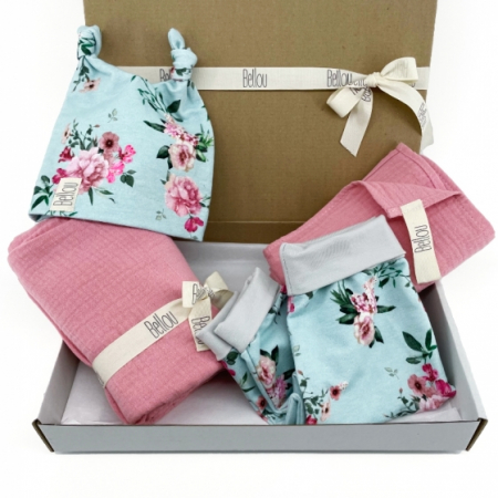 Set Basic Turquoise Flowers
