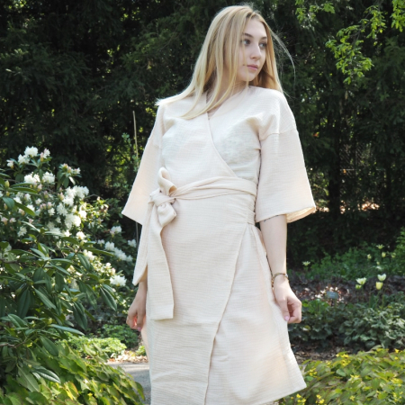 Šaty Muslin Beige