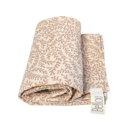 SLEVA - Plena Muslin 70x70 Light Beige Leaves