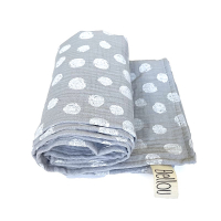 Plena Muslin 70x70 Grey Dots